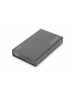 Obudowa Digitus USB 3.0 na dysk SSD/HDD 3.5" SATA III, z zasilaczem, aluminiowa