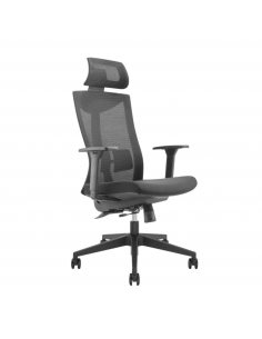 Krzesło biurowe Ergo Office ER-414 premium, ergonomiczne z wysokim zagłówkiem