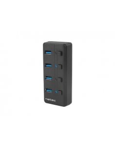 Hub USB Natec 4x USB 3.0 Mantis 2 z włącznikiem + zasilacz