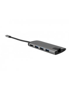 Hub USB Verbatim Multi Port 3x USB 3.0, USB-C 3.1, HDMI 4K, RJ45, SD/micro SD