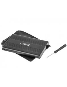 Obudowa na dysk HDD/SSD UGO UKZ-1003 USB 2.0 SATA 2,5" aluminium