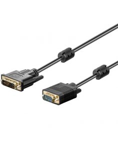 Kabel DVI - VGA Akyga AK-AV-03 DVI-I M (24+5) - VGA (M) 1,8m czarny