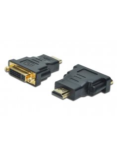 Adapter DIGITUS HDMI FHD 1080p 60Hz Typ HDMI A/DVI-I (24+5) M/Ż czarny