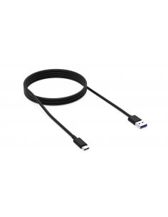 Kabel USB Krux KRX0054 USB-A USB-C czarny 1,2m