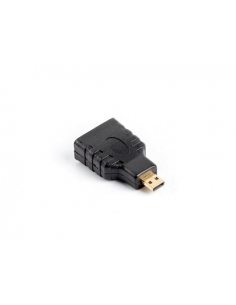 Adapter Lanberg AD-0015-BK HDMI-A (F) - micro HDMI-D (M) czarny