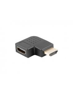 Adapter Lanberg AD-0036-BK HDMI(M) - HDMI(F) kątowy prawo czarny