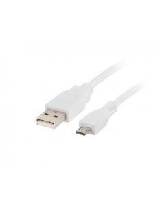 Kabel USB 2.0 Lanberg micro AM-MBM5P 1,8m biały