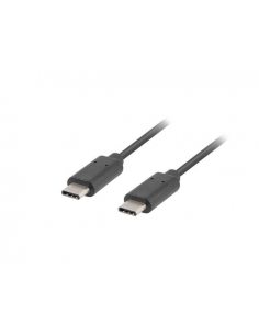 Kabel USB 2.0 Lanberg Type-C M/M 0,5m czarny