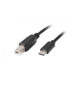 Kabel USB 2.0 Lanberg USB-C(M)- USB-B(M) 1,8m czarny