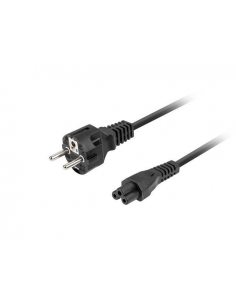 Kabel zasilający Lanberg CEE 7/7- IEC 320 C5 1.8M VDE notebook (miki) 1,8m VDE prosty czarny