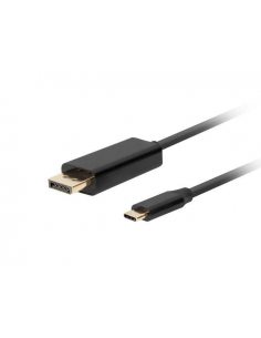 Kabel adapter Lanberg USB-C(M) - Displayport(M) 1m 4K 60Hz czarny