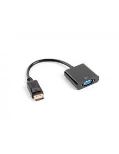 Kabel adapter Lanberg AD-0002-BK Displayport 1.1(M) - VGA 15 Pin (F) czarny