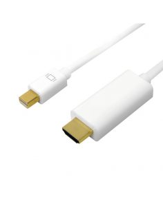 Kabel adapter LogiLink CV0123 Mini DisplayPort 1.2 - HDMI, 4K, biały, 2m