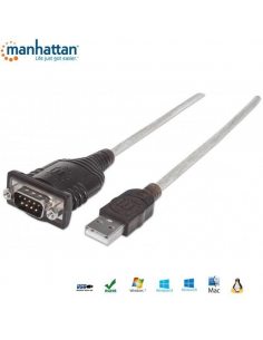 Kabel adapter Manhattan USB/COM RS232 0,45m