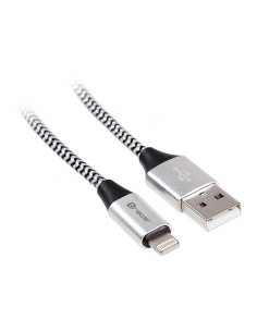 Kabel Tracer USB 2.0 iPhone AM - Lightning 1m czarno-srebrny