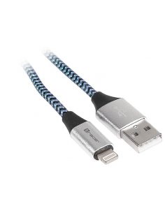 Kabel Tracer USB 2.0 iPhone AM - Lightning 1m czarno-niebieski