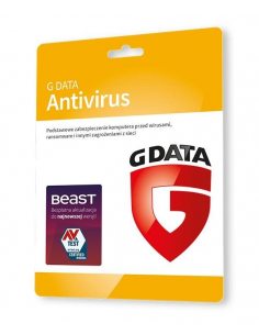 Oprogramowanie GDATA Antivirus 3PC 1rok karta-klucz