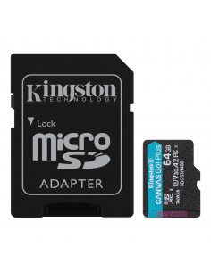 Karta pamięci Kingston microSD Canvas Go! Plus 64GB Class 10,UHS-I + adapter