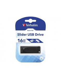 Pendrive Verbatim 16GB Slider USB 2.0