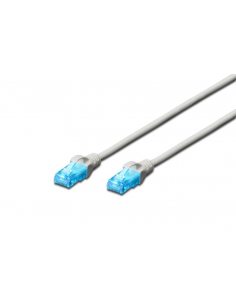 Patchcord DIGITUS UTP kat. 5e 0,25m PVC szary