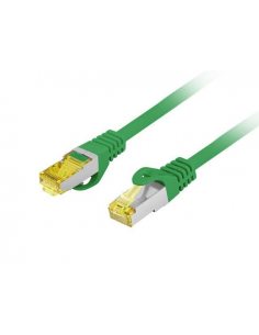 Patchcord Lanberg FTP kat.6A 0.5m LSZH CU fluke passed zielony