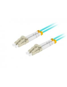 Patchcord światłowodowy Lanberg MM LC/UPC-LC/UPC DUPLEX 3.0mm OM3 50/125 LSZH 3m aqua