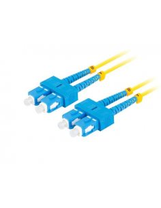 Patchcord światłowodowy Lanberg SM SC/UPC-SC/UPC DUPLEX 3.0mm LSZH G657A1 2m żółty