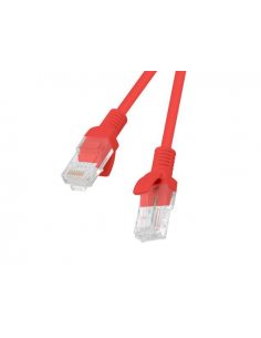 Patchcord Lanberg UTP kat.5e 1m czerwony