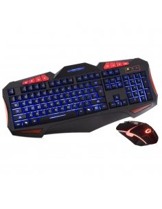 Zestaw przewodowy klawiatura + mysz Esperanza "Shelter" Gaming USB czarny