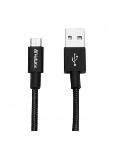 Kabel Verbatim micro USB-B(M) - USB-A(M) 0,3m czarny