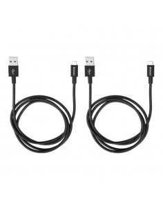 Kable Verbatim micro USB-B(M) - USB-A(M) 1m 2-pak czarny