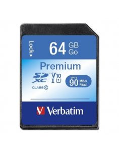 Karta pamięci SDXC Verbatim Premium U1 64GB (90 MB/s) Class 10 UHS-1 V10