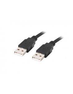 Kabel USB 2.0 Lanberg AM-AM 0,5m czarny