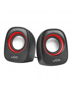 Głośniki UGO Tamu S100 2.0 2x 3W USB, Mini Jack czerwone