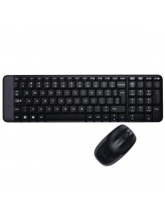 Zestaw bezprzewodowy klawiatura + mysz Logitech MK220 czarny