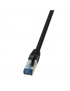 Patchcord LogiLink CQ6055S Cat.6A S/FTP PUR 2,00m czarny