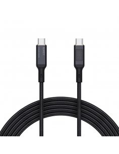 Kabel USB-C Aukey CB-MCC102 BK PD 100W, 1,8m, M/MK, LED