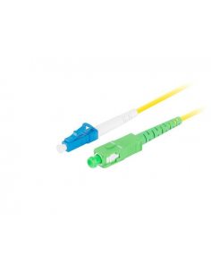 Patchcord światłowodowy Lanberg SM LC/UPC-SC/APC SIMPLEX 3.0MM LSZH G657A1 1m żółty