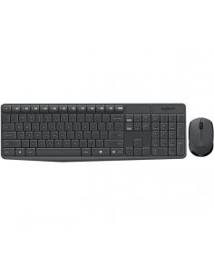 Zestaw bezprzewodowy klawiatura + mysz Logitech MK235 szary