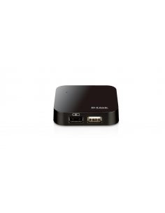 Hub USB D-Link DUB-H4/E 4xUSB 2.0 czarny