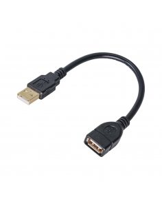 Przedłużacz USB 2.0 Akyga AK-USB-23 USB A(M) - A(F) 0,15m czarny