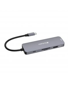 Hub USB Verbatim Multi Port CMH-08: 1x USB-C PD, 3xUSB-A 3.0, 2xHDMI, SD/microSD