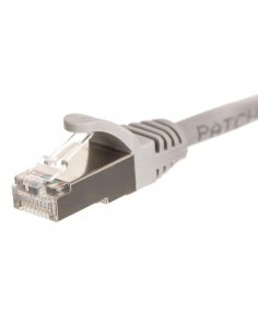 Patchcord RJ45, Netrack osłonka zalewana, kat. 6 FTP/STP, 3m szary