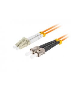 Patchcord światłowodowy Lanberg MM ST/UPC-LC/UPC DUPLEX 3.0MM OM2 50/125 LSZH 1m pomarańczowy