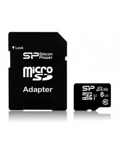 Karta pamięci MicroSDHC Silicon Power Elite UHS-1 8GB CL10 + adapter