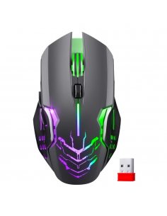 Mysz bezprzewodowa Defender KATANA GM-511 optyczna 3200dpi czarna RGB AKUMULATOR 7 przycisków Gaming bezklikowa silent