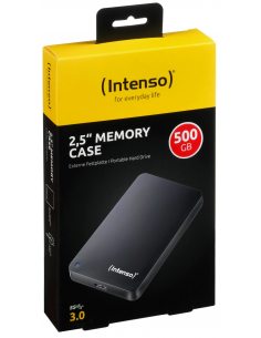 Dysk zewnętrzny Intenso Memory Case 2.5" 500GB USB 3.2 Gen1x1 Czarny