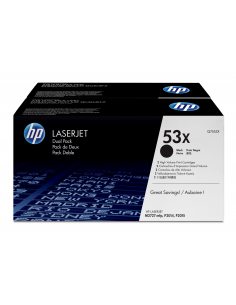 HP 53X zestaw 2 oryginalnych wkładów z czarnym tonerem LaserJet XL