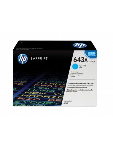 HP 643A oryginalny wkład z błękitnym tonerem LaserJet