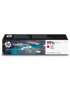 HP Oryginalny purpurowy wkład atramentowy 991X PageWide o dużej pojemności